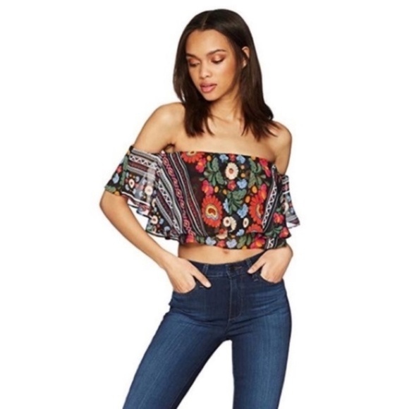 Show me your Mumu Nika off the shoulder top NWT - Picture 5 of 8